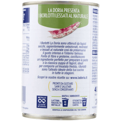 La Doria Borlotti Lessati al Naturale 400 g – immagine 11