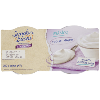 SEMPLICI E BUONI 0,1% di Grassi Bianco Yogurt Magro 250g (2x125g) – immagine 13