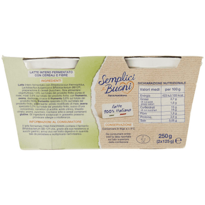 SEMPLICI E BUONI Probiotico con Cereali e Fibre 250g (2x125g) – immagine 11
