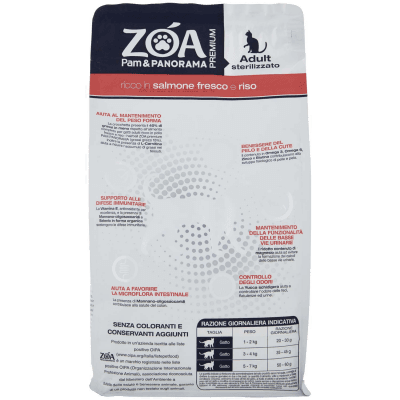 ZOA PREMIUM Adult sterilizzato ricco in salmone fresco e riso 1,5 kg – immagine 11