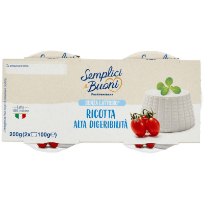 Ricotta senza lattosio semplici e buoni 2x100g – immagine 9