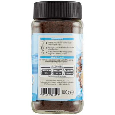 PAM Qualità per te Caffè Solubile decaffeinato 100 g – immagine 10