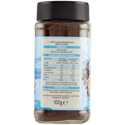 PAM Qualità per te Caffè Solubile decaffeinato 100 g – immagine 12