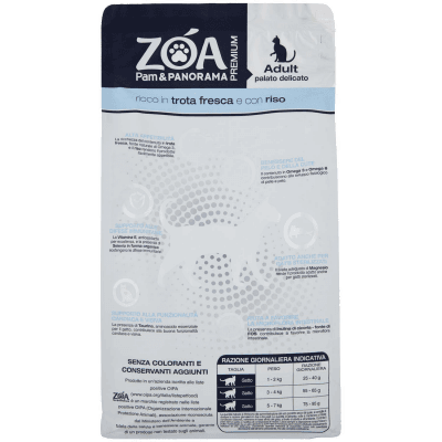 ZOA PREMIUM Adult palato delicato ricco in trota fresca e con riso 1,5 kg – immagine 11