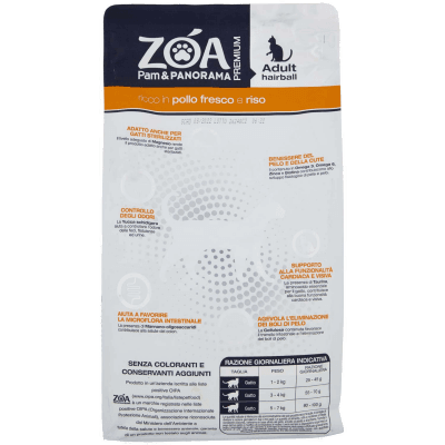 ZOA PREMIUM Adult hairball ricco in pollo fresco e riso 1,5 kg – immagine 11