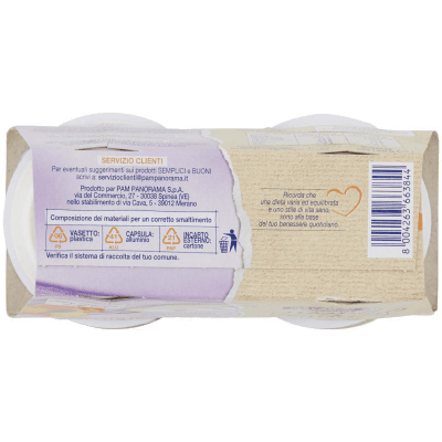 SEMPLICI E BUONI 0,1% di Grassi Pesca e Albicocca Yogurt Magro con Frutta in Pezzi 250g (2x125g) – immagine 14