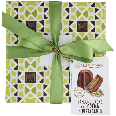 TESORI DELL'ARCA Pandoro Cacao con Crema di Pistacchio 1000 g – immagine 13