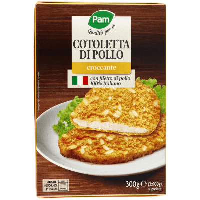 PAM Qualità per te Cotoletta di Pollo croccante surgelate 3 x 100 g – immagine 11