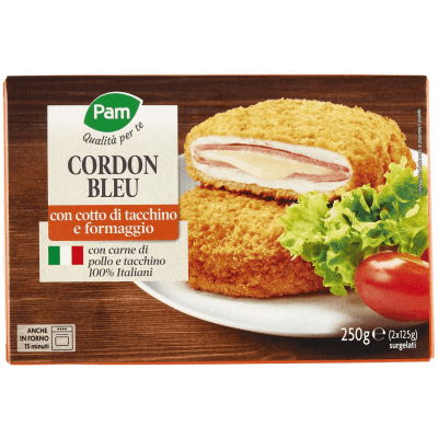 PAM Qualità per te Cordon Bleu con cotto di tacchino e formaggio surgelati 2 x 125 g – immagine 9