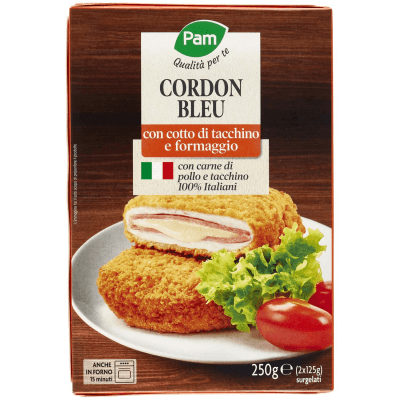 PAM Qualità per te Cordon Bleu con cotto di tacchino e formaggio surgelati 2 x 125 g – immagine 11