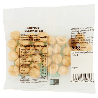 Nocciole Tostate e Pelate 30g – immagine 4