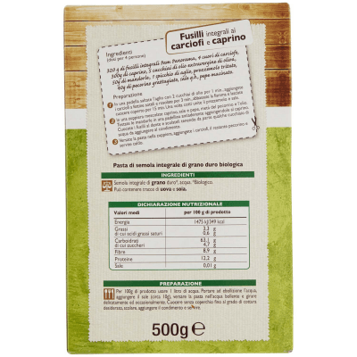 BIO Fusilli Integrali 500 g – immagine 11