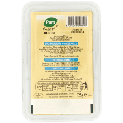 PAM Qualità per te Burro 125g (12,5g x 10) – immagine 11