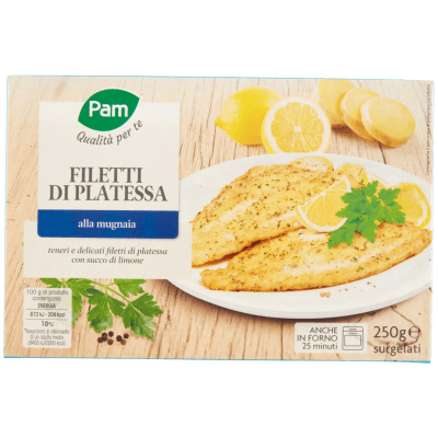 PAM PANORAMA Filetti di Platessa alla mugnaia surgelati 300g (100g x 3) – immagine 9