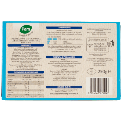 PAM PANORAMA Filetti di Platessa alla mugnaia surgelati 300g (100g x 3) – immagine 11