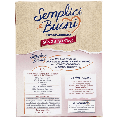 SEMPLICI E BUONI Senza Glutine Penne Rigate Riso e Mais 400 g – immagine 11