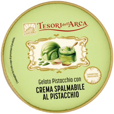 TESORI DELL'ARCA Gelato Pistacchio con Crema Spalmabile al Pistacchio 230 g – immagine 13