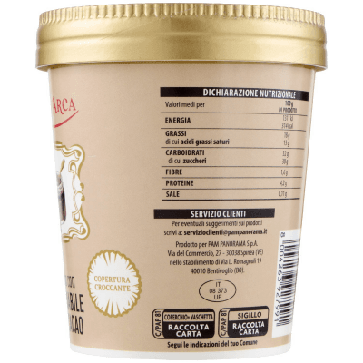 TESORI DELL'ARCA Gelato Nocciola con Crema Spalmabile Nocciole e Cacao 230 g – immagine 12