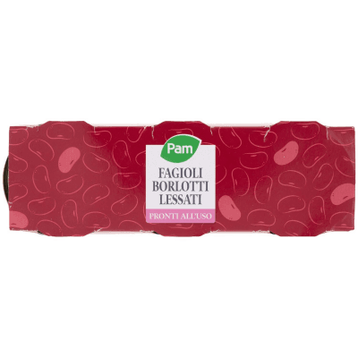 PAM Fagioli Borlotti Lessati 3 x 400 g – immagine 13