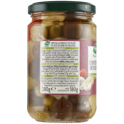 PAM Qualità per te Antipasto di Verdure in olio di oliva 280 g – immagine 10