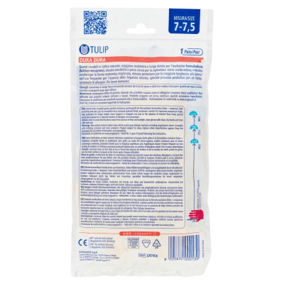 Guanti satinati, senza felpatura in lattice e neoprene Misura 7-7,5 1 Paio Tulip Dura Dura – immagine 11