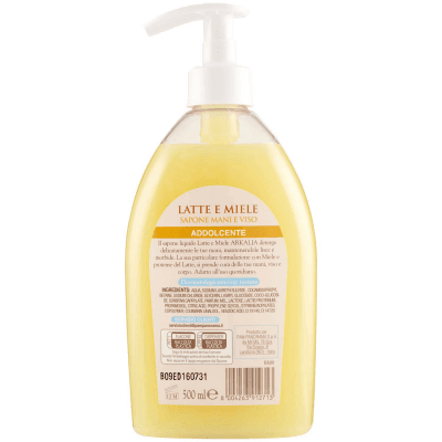 ARKALIA Latte e Miele Sapone Mani e Viso 500 ml – immagine 11
