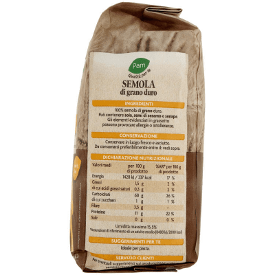 PAM PANORAMA Semola di Grano Duro 1 kg – immagine 12