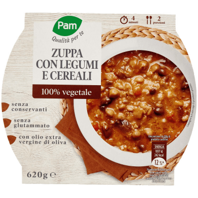 PAM Qualità per te Zuppa con Legumi e Cereali 620 g – immagine 9