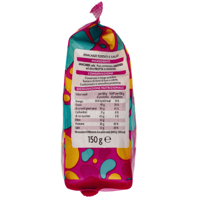 PAM Qualità per te Anacardi Tostati e Salati 150 g – immagine 12