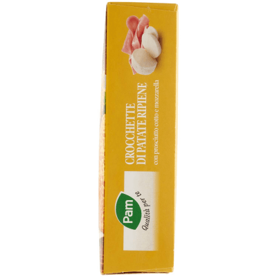 PAM PANORAMA Crocchette di Patate Ripiene con mozzarella e prosciutto cotto surgelate 315g (63g x 5) – immagine 12