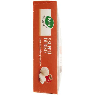 PAM PANORAMA Supplì di Riso con mozzarella e pomodoro surgelati 315g (63g x 5) – immagine 10