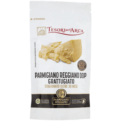 TESORI DELL'ARCA Parmigiano Reggiano DOP Grattugiato Stagionato Oltre 30 Mesi 60 g – immagine 9