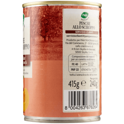 PAM Qualità per te Pesche Sciroppate 415 g – immagine 12