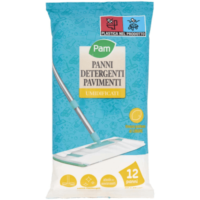 PAM Panni Detergenti Pavimenti Umidificati fresco profumo di Limone 20x28 cm* 12 pz – immagine 9