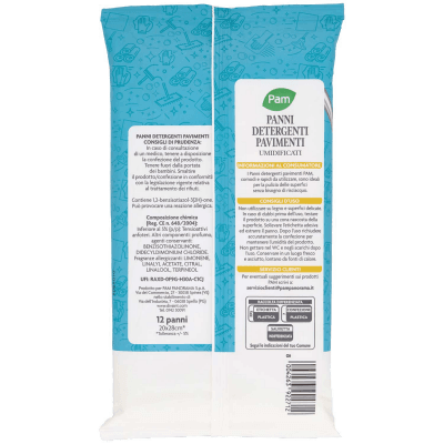 PAM Panni Detergenti Pavimenti Umidificati fresco profumo di Limone 20x28 cm* 12 pz – immagine 11