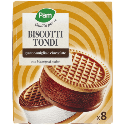 PAM Qualità per te Biscotti Tondi gusto vaniglia e cioccolato 8 x 35 g – immagine 11