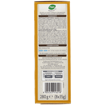 PAM Qualità per te Biscotti Tondi gusto vaniglia e cioccolato 8 x 35 g – immagine 13