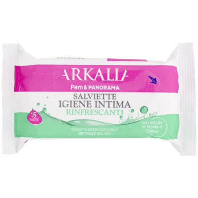 ARKALIA Salviette Igiene Intima Rinfrescanti con estratti di Menta e Salvia 15 pz – immagine 9