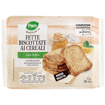 PAM Qualità per te Fette Biscottate ai Cereali 9 x 36 g – immagine 9