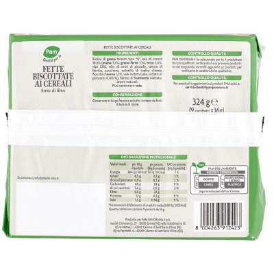 PAM Qualità per te Fette Biscottate ai Cereali 9 x 36 g – immagine 11