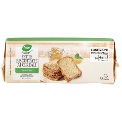 PAM Qualità per te Fette Biscottate ai Cereali 9 x 36 g – immagine 13
