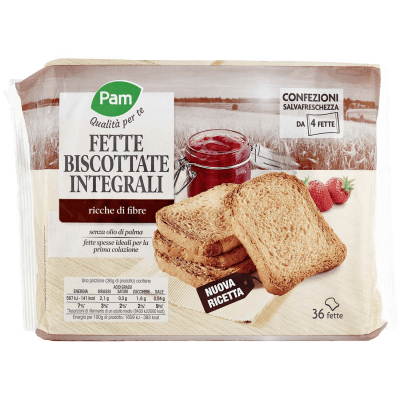 PAM Qualità per te Fette Biscottate Integrali 9 x 36 g – immagine 9