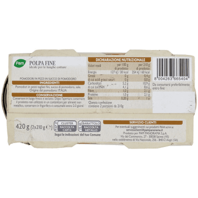 PAM PANORAMA Polpa Fine 420 g (210 g x 2) – immagine 14