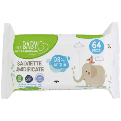 PAM PANORAMA Linea Baby Salviette Umidificate 64 pz – immagine 9