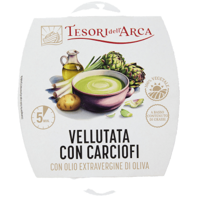 TESORI DELL'ARCA Vellutata con Carciofi con Olio Extravergine di Oliva 350 g – immagine 9