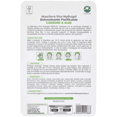 ARKALIA Maschera Viso Hydrogel Detossinante Purificante 1 pz – immagine 11