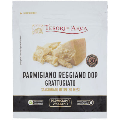 TESORI DELL'ARCA Parmigiano Reggiano DOP Grattugiato Stagionato Oltre 30 Mesi 60 g – immagine 9
