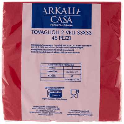 ARKALIA CASA Tovaglioli 2 Veli 33x33 45 pz – immagine 11