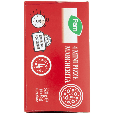 PAM 4 Mini Pizze Margherita surgelate 4 x 80 g – immagine 10