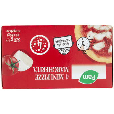 PAM 4 Mini Pizze Margherita surgelate 4 x 80 g – immagine 13